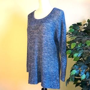 Lucky Brand LooseKnit Laceup Back Sweater